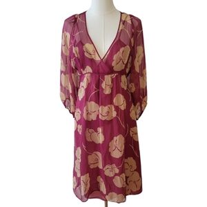 NWT Moulinette Soeurs Silk Sheer Dress Size 4